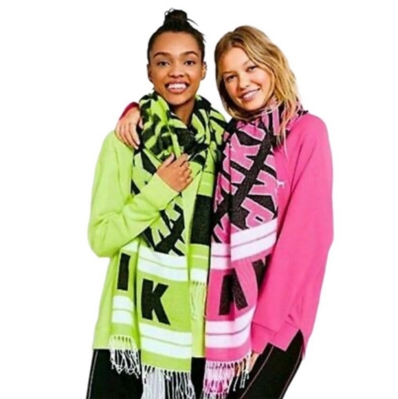 Victoria's Secret PINK Logo Oversized Scarf - Picture 1 of 8